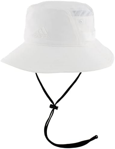 adidas mens Victory 3 Hat Bucket Hat, White, Small-Medium US