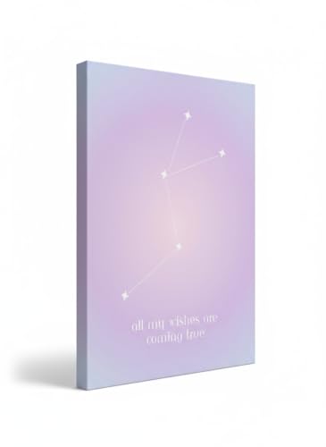 Poster pastel lavande Wishes Aligning Constellation Athene Fritsch sur toile