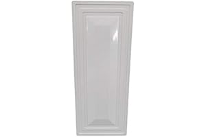 Vinyl/PVC 1.5" X 5.5" Decorative Fence Hole Cover/Plug (White)