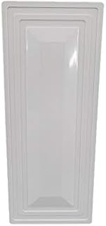 Vinyl/PVC 1.5" x 5.5" Decorative Fence Hole Cover/Plug (White)