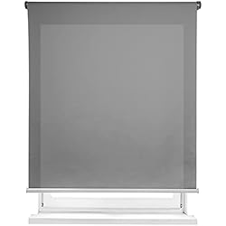 Estores Para Oficinas MERCURY TEXTIL-Estor Enrollable translúcido Liso (Gris, 90x180cm)