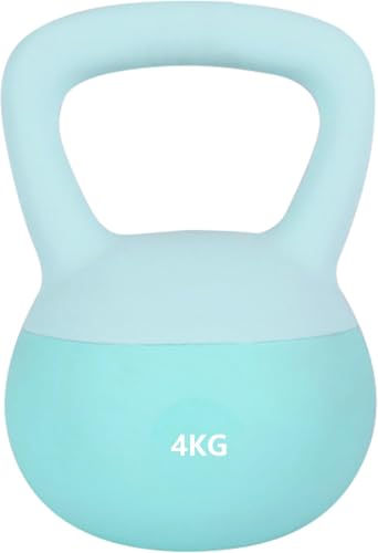 Leikefitness Soft Kettlebell Set - Anti-Slip Grip Kettlebells for Home Workouts - Strength and Safety Guaranteed! (Green 4kg)