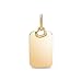 PANDORA Engravable Rectangle Tag Pendant - 14K Gold-Plated Engravable Pendant for Women - PANDORA Moments Jewelry - Gifts for Women - Includes Gift Box