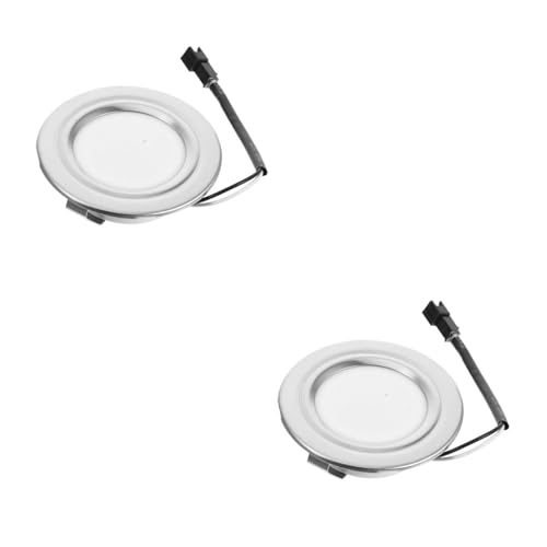 OSALADI 2St Dunstabzugshaubenlicht küchenbeleuchtung LED-Herdlampe LED-Dunstabzugshaubenbeleuchtung warme Glühbirnen - für Dunstabzugshaube -Puck-Leuchten Abs Silver