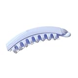 Simple Vertical Banana Clip Headgear Ponytail Buckle Twist Clip (TCB-901-LM Light Purple)