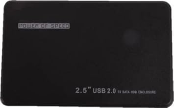 Mak World 2.5 Inch Sata Casing for Laptop External Hard Disk Drive - Black / Silver Colour