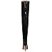 YING LAN Over the Knee High Boots for Women Sexy Zipper Pointed Toe High Heel Faux Leather Surgical Stretch Riding Thigh High Boots Black Size 9