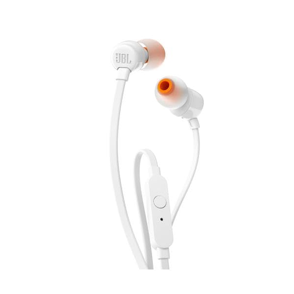 Auriculares Intrauditivos JBL Tune 110/ con Micrófono/ Jack 3.5/ Blancos