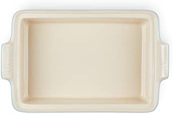 Le Creuset Stoneware Heritage Covered Rectangular Casserole, 4 qt. (12" x 9"), Caribbean
