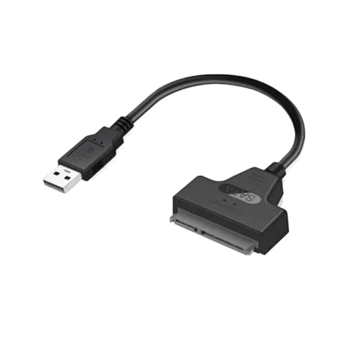 ACGTUY SATA - USB 3.0 �A�_�v�^�[�P�[�u�� USB - SATA 3 �P�[�u�� �T�|�[�g 22�s�� 2.5�C���` �O�t��HDD SSD �n�[�h�f�B�X�N �R���s���[�^ �R�l�N�^ �t�B�b�g(20CM �u���b�N �O���[)
