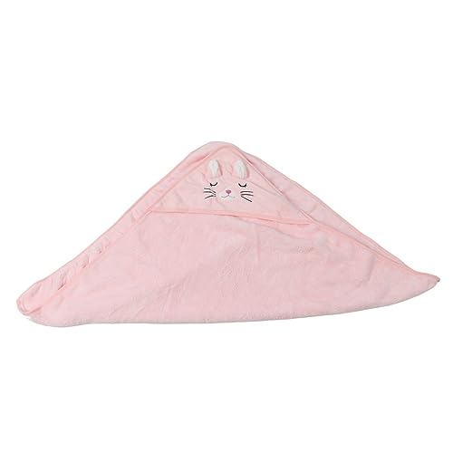 Serviette à capuche bébé en velours corail rose cadeau naissance - 7