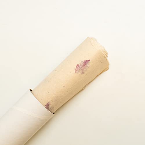 Bodhiartistry Handmade Reusable All Natural Gift Wrapping/Packaging Art & Craft Paper With Bougainvillea Leaves 5 Sheets 20"X30" #TOP4