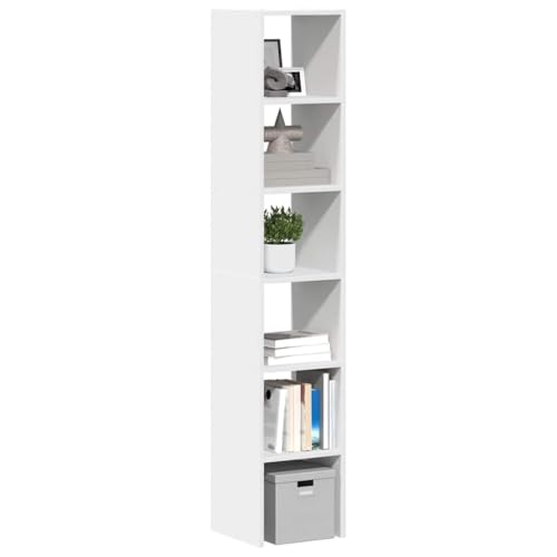 Snsowed Estanterías 2 uds apilables de Madera de ingeniería Blanco, Libreria Estanteria, Muebles Auxiliares, Estanterias Almacenaje, Mueble Almacenaje, Mueble Organizador, Estanteria Oficina - 858804