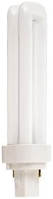 (Pack of 50) Satco S8324, 4100K 18-Watt G24D-2 Base T4 Quad 2-Pin Tube for Magnetic Ballasts, Compact Fluorescent Bulb50