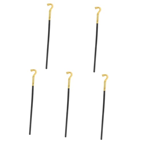 Canne de marche serpent doré de qualité supérieure pour costume égyptien et cosplay, pack de 5