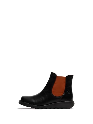 Bottines Fly London Salv195fly en cuir avec semelle compensée stable pour femme