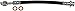 Dorman H621733 Rear Passenger Side Outer Brake Hydraulic Hose Compatible with Select Nissan Models