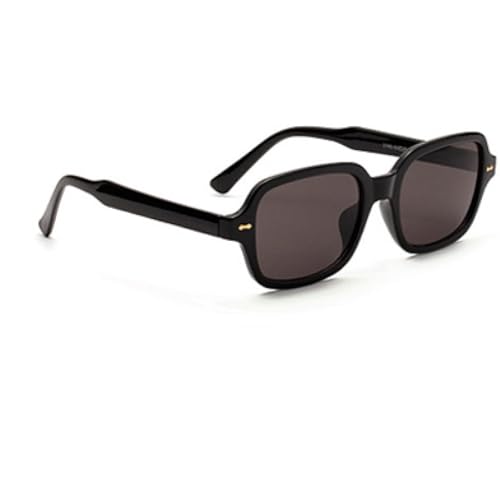 Lunettes de soleil rétro UV400 unisexes avec monture jaune
