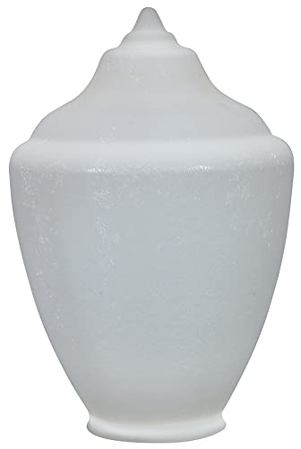 Image of KASTLITE FP199-8ACW Acrylic White Acorn with Fitter Neck | 23-1 /4 inch Height x 15-5 /8 inch Diameter x 7-11 /16 inch Outside Diameter Neck | Manufactured in the USA