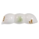 Genérico Plato de Condimentos y Salsas de Cerámica, Plato Creativo para Servir Aperitivos en Mesa Fría, Estilo Japonés para Cenas Familiares Reutilizable