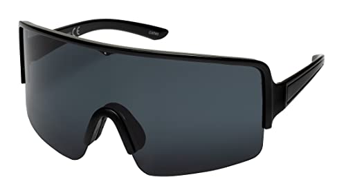 Oversized Mirrored Sunglasses Retro Reflective Non-Polarized 80s 90s Vintage Visor Sunglasses Womens Mens