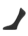 HUE Women's Hidden Cotton Perfect Edge Liner Sock with Gel Tab, Black, One Size
