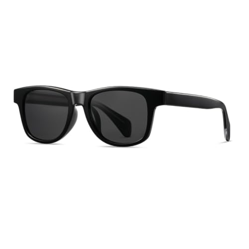 Lunettes de soleil rétro en acétate polarisées HD Tac avec protection UV