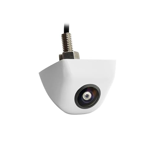 Caméra de recul HD 1080p blanche avec alliage métallique durable et objectif fisheye 170°
