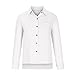 Cotton Linen Button Down Shirts for Women Long Sleeve Collared Work Blouse Trendy Loose Fit Summer Tops with Pocket
