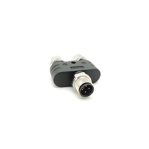 Elecbee 2pcs M12 Y Connector 4 Pin Male to Female miniatura 1