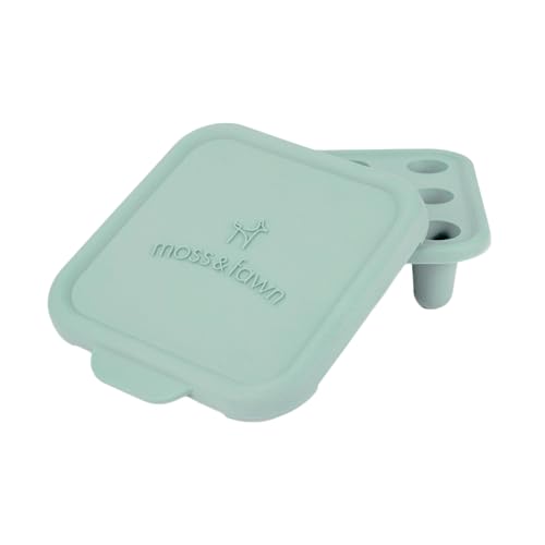 Image of Moss and Fawn Ice Cube Tray - Forage Feeder Freezer & Teething Popsicle Mold for Breast Milk, Formula, Bone Broth, Purees, & Baby Food - BPA, Lead, & PVC-Free - Fern
