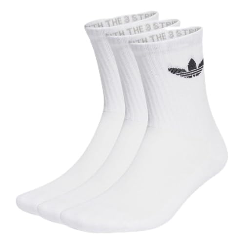 adidas Unisex Trefoil Cushion Crew Socks 3 Pairs - Lifestyle, Socks