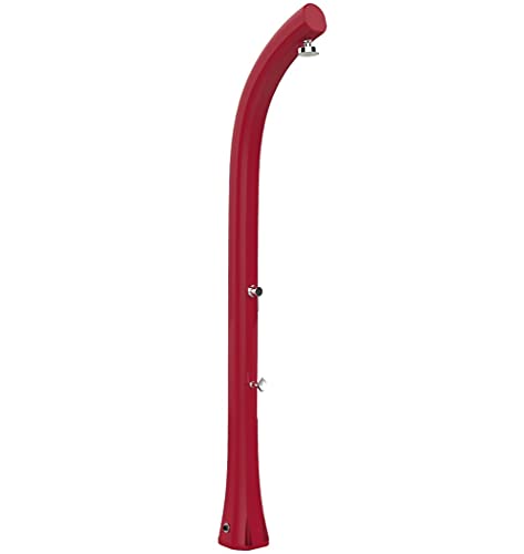 Ducha Solar De Exterior Jardín 30L Mezclador Y Lavapiedi Arkema Jolly Plus Cherry