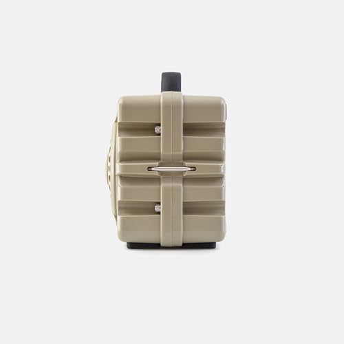 Image of Turtlebox Original Gen 3: Portable Outdoor Bluetooth Speaker - Ultra-Loud (120dB), Waterproof (IP67), Rugged, Impact-Resistant, 3-Day Battery | Party Mode: Unlimited Pairing Stereo, Tan /Blaze Orange