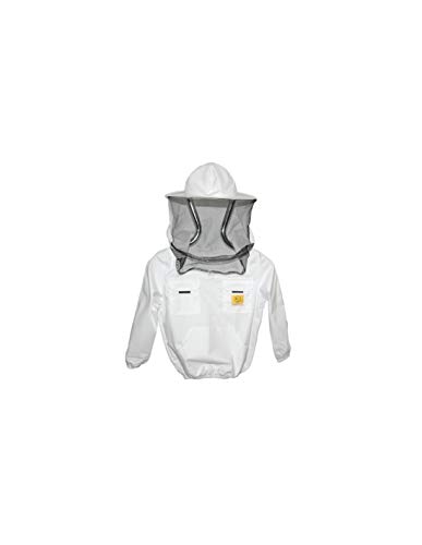 LYSON Imkerjacke für Kinder Kinderjacke mit abnehmbaren Hut Kinder Bluse mit Schleier Schutzbekleidung für Kinder, Imkerjacke Imkerei Bienenschutz, Schutz vor Bienen 158 Cover