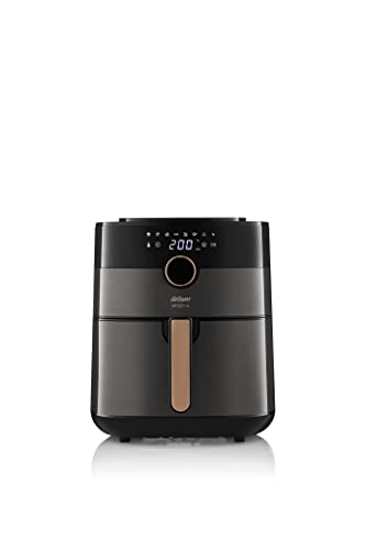 AR2091 Freidora de aire caliente con contenido XL, sin aceite, fritura saludable, panel de control digital, 8 programas de cocción preestablecidos, ajuste de tiempo y temperatura (cobre)