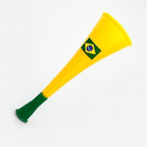 Vuvuzela Brasileira, Corneta Torcedor 28cm, Verde e Amarelo do Br...