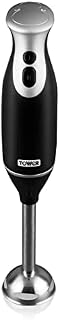 Tower T12014 Hand Blender, Durable Steel Blades and Turbo Function 300W, Black and Stainless Steel