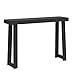 Plank+Beam Solid Wood Console Table, 46 Inch, Sofa Table, Narrow Entryway Table for Hallway, Behind The Couch, Living Room, Foyer, Easy Assembly, Black
