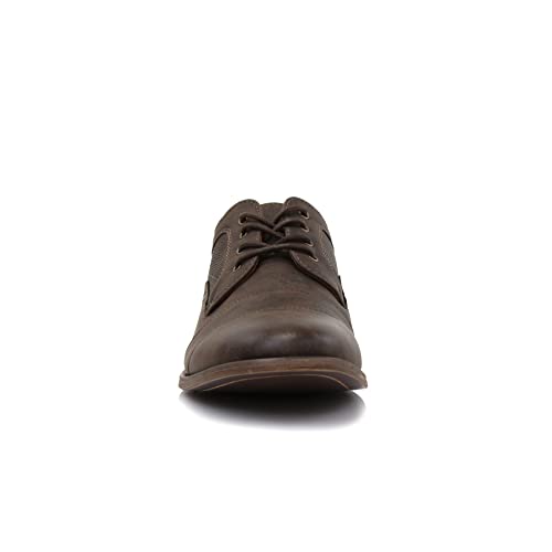 Image of Ferro Aldo Men's Modern Cap-Toe Derby Collection | Statement Dress Shoes in Floral, Woven, & Classic Styles