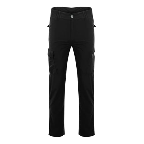 Mens Cargo Pants Relaxed Fit, Straight Fit Fast Dry Stretchy Multipants Ripstop Water Resistant Trousers for Men4