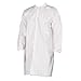 PSBM White Disposable Lab Coats Adult, Size XL, 50 Pack - Polypropylene, Elastic Wrist Cuffs