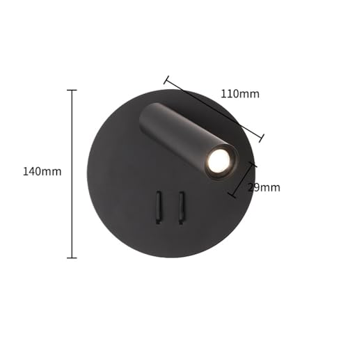 Aplique de pared LED regulable con rotación para cabecera de dormitorio 7