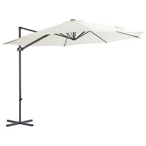Genérico Wenjingqi 44628 Garten-Sonnenschirm mit Stange, 300 cm, Beige – Bild 3
