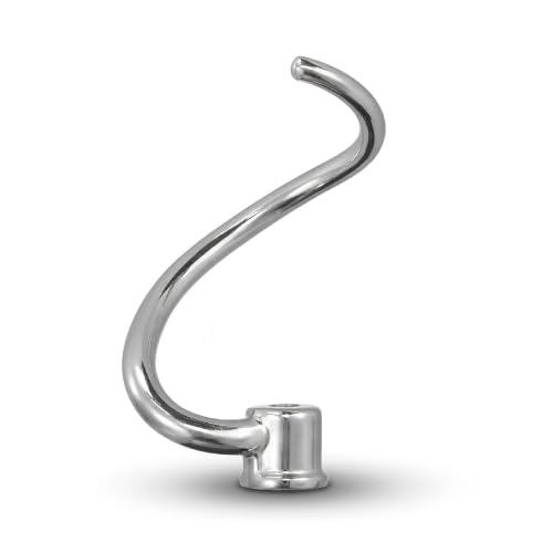 Stainless Steel Spiral Dough Hook for Kitchenaid 6 Quart Bowl-Lift Mixer