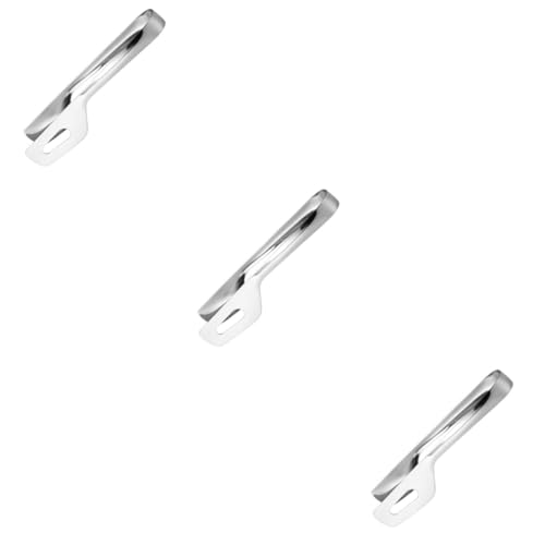 SOLUSTRE 3pcs Kitchen Tongs Non Slip Grip Multi Function Food Tongs for Bbq Cooking and Serving Comfortable Long Handles for Indoor and Outdoor Use