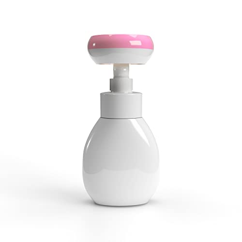 Flower Shape Foam Dispenser Flower Shape Soap Flower Foam Hand Soap Dispenser Flower Stamp Soap Dispenser Flower Foam Soap Dispenser for Kids (Pink)