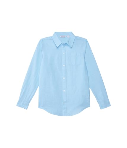 Janie and Jack Boys' Linen Roll-up Shirt (Toddler/Little Big Kid)