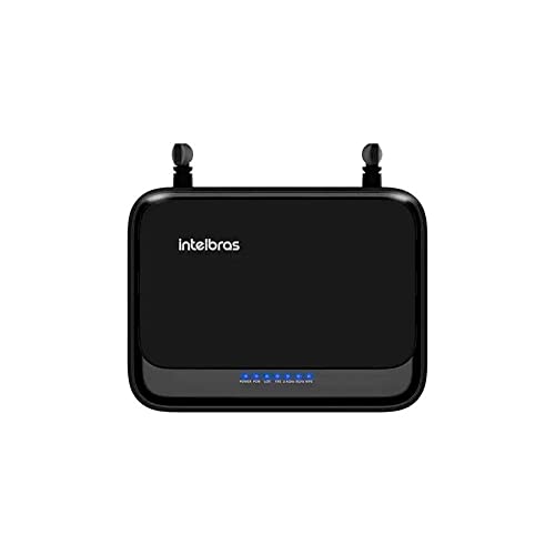 Modem Óptico Intelbras ONT WiFiber 1200R, PON LAN 2 portas Gigabit, Wi-Fi AC - Preto
