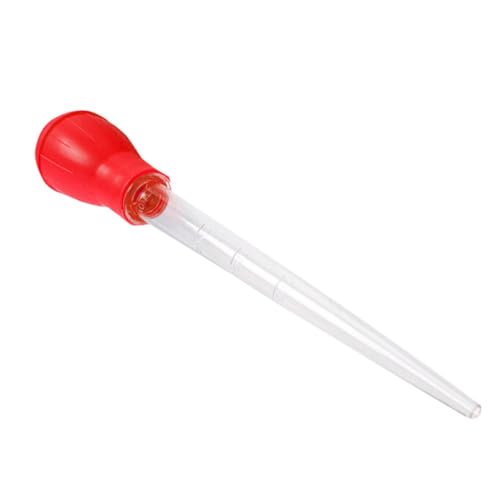 TOYANDONA Pipette D'aquarium Manuelle 50ml Rouge, Lot de 2, Outil Transparent pour Nettoyage Facile Déchets Aquarium